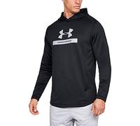 Under Armour Herren Mk1 Terry Graphic Hoodie, Herren, Kapuzenpullover, Men's Mk1 Terry Graphic Hoodie, Schwarz (001)/Schwarz, Medium