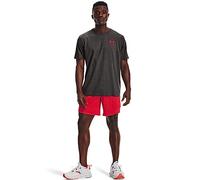 Under Armour Herren New Freedom Flag T-Shirt Hemd, Charcoal Medium Heather (019)/Rot, L