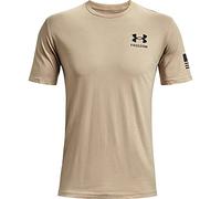 Under Armour Herren New Freedom Flag T-Shirt Hemd, Desert Sand (290)/Schwarz, S