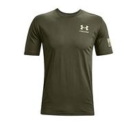 Under Armour Herren New Freedom Flag T-Shirt Hemd, Marine Od Green (390)/Desert Sand, S