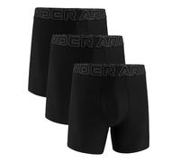Under Armour Herren Tech 6-inch Boxerjock 2-Pack Retroshorts, Black Solid-Core 3er-Pack, XL