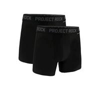 Under Armour Herren Project Rock Performance Tech Mesh Boxerjock Slip, 12,7 cm Innennaht, 2er-Pack Retroshorts, Schwarz, Large