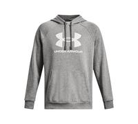 UNDER ARMOUR Rival Fleece Logo Hoodie Herren 025 - castlerock light heather/white XL