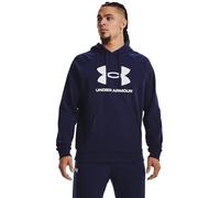 Under Armour Herren-Kapuzenpullover Rival Fleece Logo – warm, locker – midnight navy/white XL