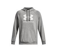 UNDER ARMOUR Rival Fleece Logo Hoodie Herren 025 - castlerock light heather/white L
