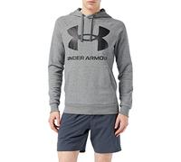 Under Armour Herren Hoodie Rival Fleece Big Logo Hoodie 1357093-012 XL Pitch Gray Light Heather