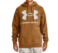 Under Armour Herren Rival Fleece Big Logo Hoodie, Yellow Ochre (707)/Onyx White, L, Yellow Ocker (707)/Onyx White, L