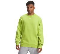 Under Armour Herren Rival Fleece Crew, Green Vibe/White, X-Groß