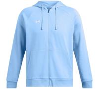 Under Armour Herren Rival Fleece Full Zip Hoodie (465) Horizon Blue/White, L, (465) Horizon Blue/White, L