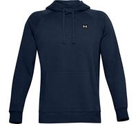Under Armour Herren rival fleece hoodie sportlicher Kapuzenpullover mit loser Passform bequemes und warmes Sweatshirt f r M nner, Academy Blue (408)/Onyx Weiß, S EU