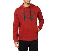 Under Armour Herren Rival Terry Big Logo Hoodie, Herren, Kapuzen-Sweatshirt, Rival Terry Big Logo Hoodie, Radiant Red Full Heather (840)/Black, X-Large