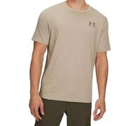 Under Armour Herren Sportstyle Left Chest Kurzarmshirt, schnelltrocknendes Sportshirt mit Rundhals, weiches Funktionsshirt mit Logo,City Khaki / / Taupe Dusk,SM