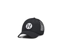 Under Armour Herren Sportswear Trucker, Basecap mit Snapback-Verschluss, weiche Schirmmütze für ganztägigen, Cooles Truckers Cap mit Netzstoff,Black/Black/White,OSFM