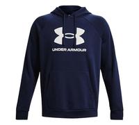 Under Armour Herren Sweatshirt Kapuzensweatshirt Hoodie Rival Fleece Logo, Farbe:Blau, Größe:XL, Artikel:-410 Midnight Navy