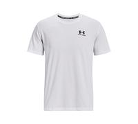 Under Armour Mens Short-Sleeve Graph Men'S Ua Logo Embroidered Heavyweight Short Sleeve, Wht, 1373997-100, MD