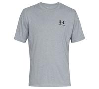 Under Armour Herren T-Shirt Sportstyle Left Chest 1326799-036 M Steel Light Heather/Black