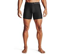 Under Armour Herren Tech 6in 2 Pack, schnelltrocknende Boxershorts, komfortable Unterwäsche mit enganliegendem Schnitt im 2er-Pack