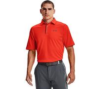 Under Armour Herren Tech Golf Polo Poloshirt, Phoenix Fire (296)/Pitch Gray, Medium