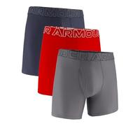 Under Armour Herren Tech Performance Boxershorts im 3er-Pack, 15 cm Beinlänge - atmungsaktiv, feuchtigkeitsableitend, weiches Tragegefühl, ganztägiger Komfort, Downpour Gray, XXL