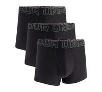Under Armour Herren Boxershorts Performance Tech 3" 3er Pack einfarbig Schwarz L