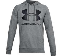Under Armour Rival Big Logo Hoody Herren , Farbe: grau , Größe: XXL