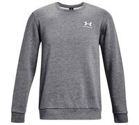 Under Armour - Icon Fleece Crew Sweatshirt - Pitch Gray Medium Heather/White M