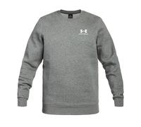 UNDER ARMOUR Essential Fleece Sweatshirt Herren 012 - pitch gray medium heather/white XL