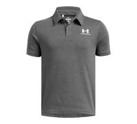 UNDER ARMOUR Icon Poloshirt Jungen 025 - castlerock light heather/white XS (122-127 cm)