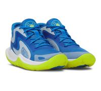 Under Armour Basketballschuhe Jet '25 Unisex, Gr. 40, Blue Atlantis/Blue Calm/Metallic Blue Calm