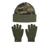Under Armour Beanie- und Handschuh-Set Combo Beanie für Jungen/Mädchen Strickoptik Grün OSFM