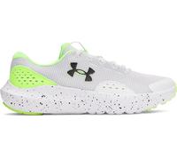 Under Armour Jungen Grundschule Surge 4, leichte und atmungsaktive Laufschuhe, gepolsterte Joggingschuhe für langen Komfort,White / Hyper Green / Black,36.5