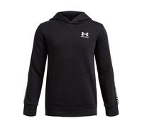 UNDER ARMOUR Icon Taping Fleecehoodie Jungen 001 - black/white XL (160-170 cm)