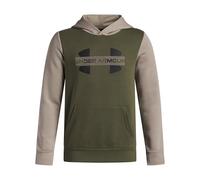 Under Armour Jungen Rival Fleece Colorblock Graphic Hoodie (Big Kids) Kapuzen-Sweatshirt, Marine Od Green/Timberwolf Taupe/Black, 150-160