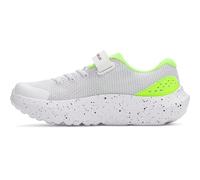 Under Armour Jungen Vorschule Surge 4 Klettverschluss, leichte und atmungsaktive Laufschuhe, gepolsterte Joggingschuhe für langen Komfort,White / Hyper Green / Black,35