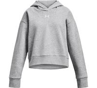 UNDER ARMOUR Kinder Kapuzensweat UA RIVAL FLEECE CROP HOODIE (1379517) L Silber