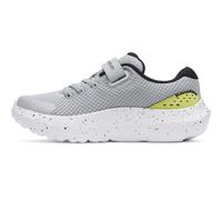 Under Armour Kinder Laufschuhe Surge 4 AC – mit Wechselverschluss – Grau/Lumin Yellow (013) 12.5K