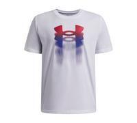 Under Armour Kinder T-Shirt Logo Blur 6009280-100 149-160 White/Red