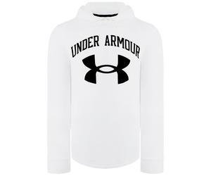 Under Armour -Konkurrent Terry Big Logo Herren White Hoodie M