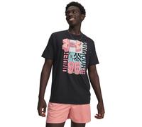 UNDER ARMOUR Logo Collage T-Shirt Herren 001 - black/posh pink XL