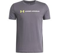 UNDER ARMOUR Logo Wordmark T-Shirt Jungen 025 - castlerock/green citrine S (127-137 cm)