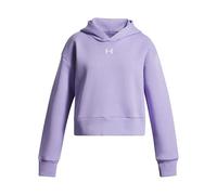 Under Armour Mädchen Rival Fleece Hoodie, weicher Kapuzenpulli mit Bündchen, sportlicher Kinderpullover mit Kängurutasche, warmes Sweatshirt mit Kapuze,Transparent / / White,YLG