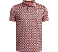 Under Armour Kinder Polo Shirt Matchplay Printed 6009817-603 127-137 Posh Pink/Midnight Navy/White