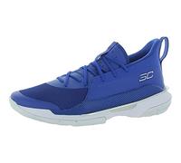 Under Armour Men's Curry 7 Basketball Shoe (Royal Blue/White/Metallic Silver, us_Footwear_Size_System, Adult, Men, Numeric, Medium, Numeric_8_Point_5)