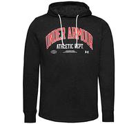 Under Armour Mens Fleece Tops Men's Ua Rival Terry Athletic Department Hoodie, Black, 1370354-001, XL