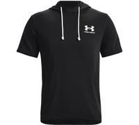 Under Armour Mens Fleece Tops Men's Ua Rival Terry Short Sleeve Hoodie, Black, 1370396-001, XXL
