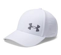 Under Armour Men's Iso-Chill ArmourVent Fitted Baseball Cap, White (100)/Pitch Gray, Small/Medium