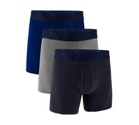 Under Armour - Performance Cotton 6 Solid Boxerjock 3 Pack - Alltagsunterwäsche, Gr. 3XL, braun (MidnightNavy)