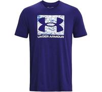 Under Armour Mens Short-Sleeve Graph Men's Ua ABC Camo Boxed Logo Short Sleeve, Sonar Blue, 1361673-468, MD