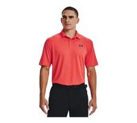 Under Armour Mens Short-Sleeve Polos Men's Ua Performance Polo Textured, Rush Red, 1342080-820, XXLT