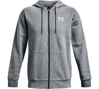 Under Armour Men's UA Essential Fleece Full-zip Hoodie pitch gray medium heather white (012) M
